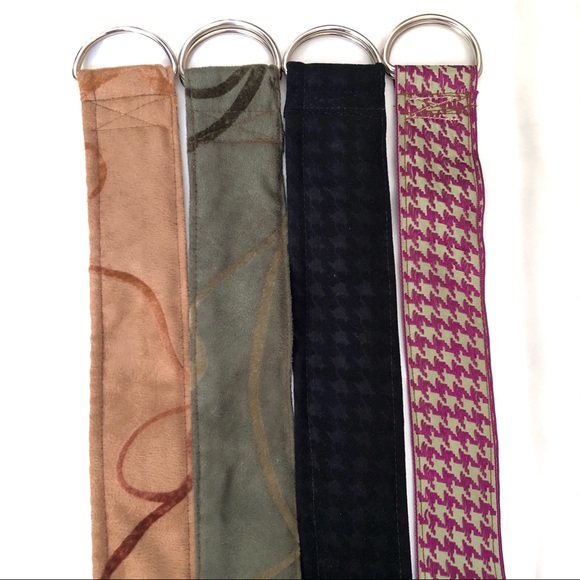 Set of 4 Fabric Printed Belts - Picture 4 of 4